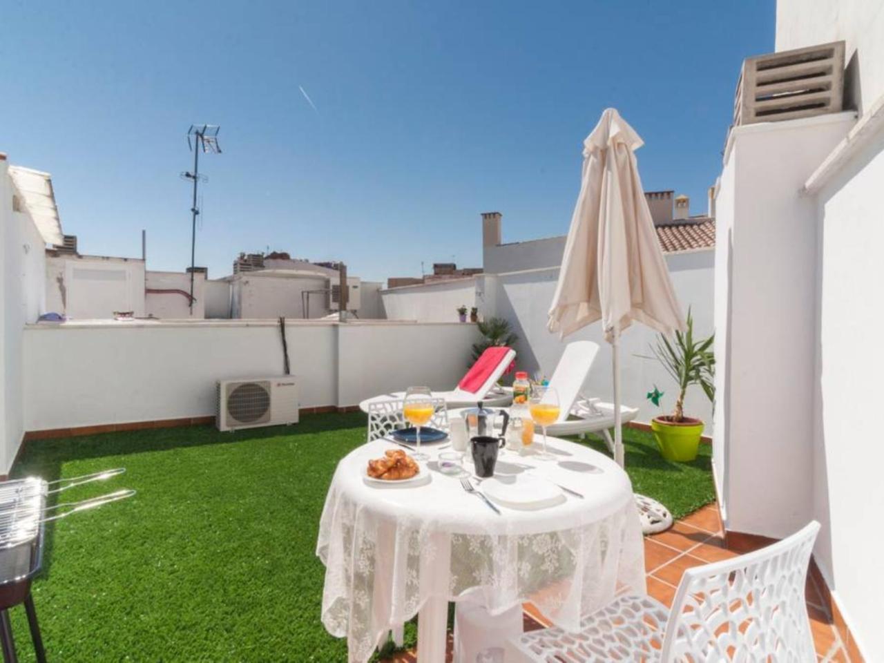 Atico centro historico a/c bbq wifi Málaga Exterior foto