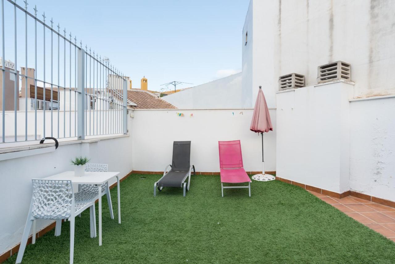 Atico centro historico a/c bbq wifi Málaga Exterior foto